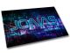 timalo® Gaming Metallposter personalisiert mit Namen | Gamer Metallschild | Magnet Montage | Wanddeko Wandbild Metall Schild Poster | Neon 3D blau Motiv 50