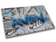 timalo® Gaming Metallposter personalisiert mit Namen | Gamer Metallschild | Magnet Montage | Wanddeko Wandbild Metall Schild Poster | Graffiti schwarz weiß blau Motiv 51