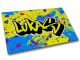 timalo® Gaming Metallposter personalisiert mit Namen | Gamer Metallschild | Magnet Montage | Wanddeko Wandbild Metall Schild Poster | Graffiti gelb Motiv 53