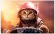 timalo® Gamer poster mit Namen personalisiert gaming Wanddeko gamer Bild für die Wand Wandbild Jugendzimmer gamer Poster Mädchen zimmer Bilder für Teenager Katze