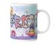 Coole Geschenktasse für Kinder mit Namen selbst gestalten | personalisierte Kindertasse für Mädchen mit Einhorn | Tasse candy2