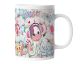 Geschenktasse für Kinder mit Namen selbst gestalten | personalisierte Kindertasse für Mädchen mit Einhorn | Tasse candy3