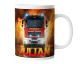 Tasse Feuerwehr für Kinder mit Namen selbst gestalten | personalisierte Kindertasse Feuerwehrauto für Jungen | Mug child3