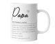 timalo® Coole Tasse mit Namen | Definition Papa | Personalisierte Kaffeetasse Geschenktasse zum Geburtstag Vatertag Vater für Männer | mug-def-03