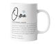 timalo® Coole Tasse mit Namen | Definition Opa | Personalisierte Kaffeetasse Geschenktasse zum Geburtstag für Männer | mug-def-07