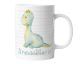 timalo® Dinosaurier Tasse mit Namen bedrucken lassen | Personalisierte Dino Kindertasse mit Wunschname für Kinder Geschenktasse Aquarell | Dinotasse | mug-dino-02