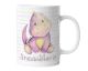 timalo® Dinosaurier Tasse mit Namen bedrucken lassen | Personalisierte Dino Kindertasse mit Wunschname für Kinder Geschenktasse Aquarell | mug-dino-03