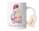 timalo® Tasse mit Namen Geschenk Weihnachten Nikolaus | Motiv lustige Dinosaurier Personalisierte Kindertasse mit Wunschname für Kinder Geschenktasse Jungen | mug-dx-3