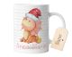 timalo® Kindertasse mit Namen Weihnachtsgeschenke | Motiv Dinosaurier Personalisierte Tasse mit Wunschname für Kinder Geschenk Nikolaus Weihnachten Jungen und Mädchen | mug-dx-5