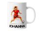 Keramik Becher mit Namen – Coole Fußball Kaffeetasse, Geschenkidee für Männer, Frauen, Kinder & Kollegen – spülmaschinenfest, 330ml | Fußballspielerin | Personalisierte Tasse 