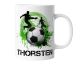 Keramik Becher mit Namen – Coole Fußball Kaffeetasse, Geschenkidee für Männer, Frauen, Kinder & Kollegen – spülmaschinenfest, 330ml | Fußballer | Personalisierte Tasse