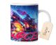 timalo® Coole Gaming Tasse personalisiert mit Namen | Kaffeetasse Geschenk für Gamer Becher | Motiv Mottorad punk cyber | mug-gamer-39