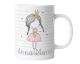 timalo® Prinzessin Kindertasse mit Namen bedrucken lassen | Personalisierte Tasse mit Wunschname für Kinder Geschenktasse | Mädchen Geschenk aquarell | mug-ki-04