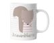 timalo® Kindertasse Fuchs mit Namen bedrucken lassen | Personalisierte Tasse  mit Wunschname für Kinder Geschenktasse | Mädchen Geschenk rosa braun | mug-ki-14