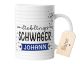 timalo® Tasse Lieblings Schwager mit Namen bedrucken lassen | Personalisierte Namenstasse mit Wunschname zum Geburtstag Geschenktasse für Männer | mug-li1-19