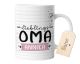 timalo® Tasse Lieblings Oma mit Namen bedrucken lassen | Personalisierte Namenstasse mit Wunschname zum Geburtstag Geschenktasse für Frauen | mug-li1-8