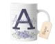 timalo® Coole Tasse mit Namen | Initialen | Personalisierte Kaffeetasse Geschenktasse zum Geburtstag Muttertag Geschenk für Mädchen und Frauen Großbuchstabe lila | mug-main-01