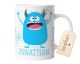 timalo® Coole Kindertasse süße Monster mit Namen bedruckt | Personalisierte Tasse mit Wunschname für Kinder Geschenktasse | Jungen Geschenk blau | mug-mo-02