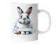 Ostertasse personalisiert mit Namen | Geschenk Tasse zu Ostern mit süßem Osterhasen Motiv für Kinder Hase01