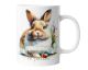Ostertasse personalisiert mit Namen | Geschenk Tasse zu Ostern mit süßem Osterhasen Motiv für Kinder Hase 07