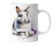Ostertasse personalisiert mit Namen | Geschenk Tasse zu Ostern mit süßem Osterhasen Motiv für Kinder Ostermotiv 08