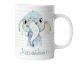timalo® Tasse mit Namen bedrucken lassen | Motiv Elefant Tiere Personalisierte Kindertasse mit Wunschname für Kinder Geschenktasse Jungen | mug-t-03