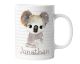 timalo® Tasse mit Namen bedrucken lassen | Koala Tiere Personalisierte Tasse mit Wunschname für Kinder Geschenktasse Jungen und Mädchen | mug-t-09
