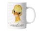 timalo® Tasse mit Namen bedrucken lassen | Motiv Ente Personalisierte Tasse Wunschname Geschenktasse für Kinder Jungen und Mädchen | mug-t-14