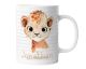 timalo® Tasse mit Namen bedrucken lassen | Löwe Personalisierte Tasse Wunschname Geschenktasse für Kinder Jungen und Mädchen | mug-t-15