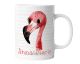 timalo® Tasse mit Namen bedrucken lassen | Flamingo Personalisierte Tasse Wunschname Geschenktasse für Kinder Jungen und Mädchen Aquarell | mug-t-16