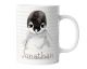 timalo® Tasse mit Namen bedrucken lassen | Pinguin Personalisierte Tasse Wunschname personalisierbare Geschenktasse für Kinder Jungen und Mädchen individuell | mug-t-19