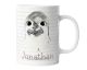 timalo® Tasse mit Namen bedrucken lassen | Seehund Personalisierte Tasse Wunschname personalisierbare Geschenktasse für Kinder Robbe Seelöwe | mug-t-22