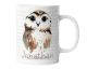 timalo® Tasse mit Namen bedrucken lassen | Motiv Eule Personalisierte Tasse Wunschname Geschenktasse für Kinder Aquarell | mug-t-23
