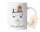 timalo® Kindertasse mit Namen bedrucken lassen | Motiv Lama Tiere Personalisierte Tasse mit Wunschname für Kinder Geschenktasse Jungen und Mädchen | mug-t2-29