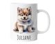 Kindertasse mit Namen | Niedlicher Hundewelpe, Hund | Personalisierte Keramik Tasse mit Tieren | für Kinder, Jungen & Mädchen – Geschenk, Geburtstagsgeschenk, Namensgeschenke, Kaffeetasse