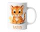Kindertasse mit Namen | Kleiner Tiger | Personalisierte Keramik Tasse mit Tieren | für Kinder, Jungen & Mädchen – Geschenk, Geburtstagsgeschenk, Namensgeschenke, Kaffeetasse