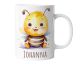 Kindertasse mit Namen | Süße kleine Biene | Personalisierte Keramik Tasse mit Tieren | für Kinder, Jungen & Mädchen – Geschenk, Geburtstagsgeschenk, Namensgeschenke, Kaffeetasse