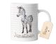 timalo® Tasse mit Namen bedrucken lassen | Zebra Personalisierte Tasse Wunschname personalisierbare Geschenktasse für Kinder Jungen und Mädchen | mug-t2-44
