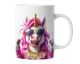 Personalisierte Kaffeetasse Lustiges Einhorn Frau | Keramik Becher mit Namen – lustige Tiermotiv Tasse, Geschenkidee für Männer, Frauen, Kinder & Kollegen – spülmaschinenfest, 330ml