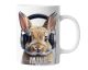 Personalisierte Kaffeetasse Lustiger süßer kleiner Hase | Keramik Becher mit Namen – lustige Tiermotiv Tasse, Geschenkidee für Männer, Frauen, Kinder & Kollegen – spülmaschinenfest, 330ml