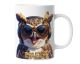 Personalisierte Kaffeetasse Lustige Eule mit Sonnenbrille | Keramik Becher mit Namen – lustige Tiermotiv Tasse, Geschenkidee für Männer, Frauen, Kinder & Kollegen – spülmaschinenfest, 330ml