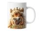 Personalisierte Kaffeetasse Lustiges Pferd mit Krone | Keramik Becher mit Namen – lustige Tiermotiv Tasse, Geschenkidee für Männer, Frauen, Kinder & Kollegen – spülmaschinenfest, 330ml