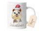 timalo® Weihnachten Tasse mit Namen bedrucken lassen | Quoka Tiere Personalisierte Tasse Nikolaus mit Wunschname für Kinder Weihnachtsgeschenk | mug-tx-10