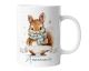 timalo® Tasse personalisiert mit Namen Geschenk „Frohe Weihnachten“ Kaffeetasse Jungen und Mädchen - Eichhörnchen-2