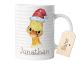 timalo® Geschenk Tasse mit Namen Weihnachtsgeschenk | Motiv Ente Personalisierte Tasse Wunschname Weihnachten für Kinder Jungen und Mädchen | mug-tx-14