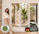 Wandbilder selbstklebend im 3er-Set | Pflanzen Interior Wandtattoo blasenfrei für Wohnzimmer Schlafzimmer