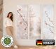 Wandbilder selbstklebend im 3er-Set | Kirschblüten Wandtattoo blasenfrei für Wohnzimmer Schlafzimmer