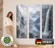 Wandbilder selbstklebend im 3er-Set | Berg Wasserfall Wandtattoo blasenfrei für Wohnzimmer Schlafzimmer