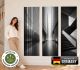 Wandbilder selbstklebend im 3er-Set | Brutalismus Wandtattoo blasenfrei für Wohnzimmer Schlafzimmer