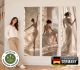 Wandbilder selbstklebend im 3er-Set | Ballerina Frau Wandtattoo blasenfrei für Wohnzimmer Schlafzimmer